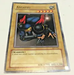 Yu Gi Oh Card Ansatsu SDI-016 1996 Yu-Gi-Oh! Trading Card Game - Image 1