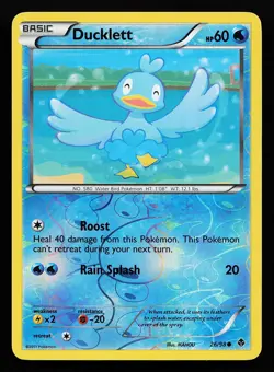 Ducklett 26/98 Reverse Holo Emerging Powers Pokemon Card - Image 1