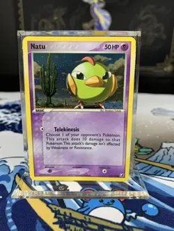 Pokemon Card Ex Unseen Forces Natu 63/115 2005 Reverse Holo - Image 1