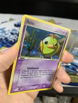 Pokemon Card Ex Unseen Forces Natu 63/115 2005 Reverse Holo - Image 5