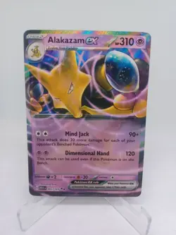 Sv: Scarlet & Violet 151 - Alakazam Ex Double Rare 065/165 Pokemon TCG Card - Image 1