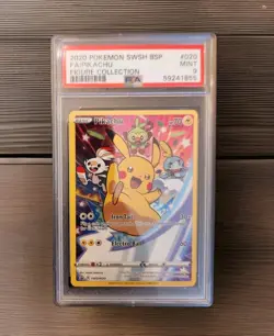 2020 Pokemon - Pikachu SWSH020 SWSH: Sword & Shield Promo Cards Holo - PSA 9 - Image 1