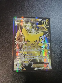 Pikachu EX XY124 Promo 2016 - Light/Moderately Played Pokemon TCG Card ENGLISH - Image 1