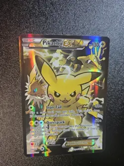 Pikachu EX XY124 Promo 2016 - Light/Moderately Played Pokemon TCG Card ENGLISH - Image 4