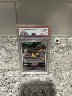 PSA 10 GEM MINT Pikachu 173/165 AR Art Rare Pokemon Card 151 Japanese SV2a - Image 1