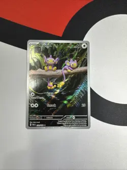 Pokemon TCG Aipom Paradox Rift 211/182 Holo Illustration Rare Card NM - Image 1