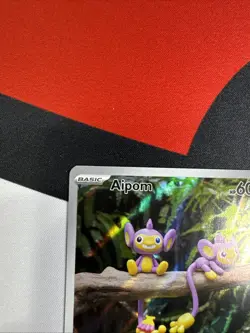 Pokemon TCG Aipom Paradox Rift 211/182 Holo Illustration Rare Card NM - Image 2