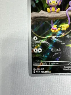 Pokemon TCG Aipom Paradox Rift 211/182 Holo Illustration Rare Card NM - Image 5