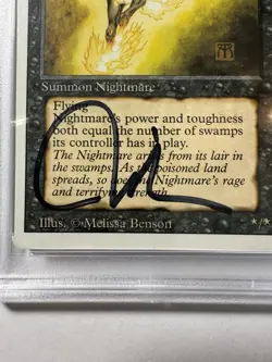 1994 MTG NIGHTMARE Autographed PSA 6 EX-MT Card PSA 10 Auto - Image 4