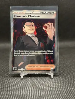 Giovanni's Charisma 197/165 Pokemon TCG Scarlet And Violet 151 Ultra Rare Card - Image 1