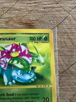Venusaur 67/165 E-Series Expedition Base Set - Pokemon Card Damaged - Image 3
