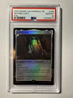 Mithril Coat FOIL MTG LTR (Lord of the Rings) PSA 10 GEM MINT - Image 1