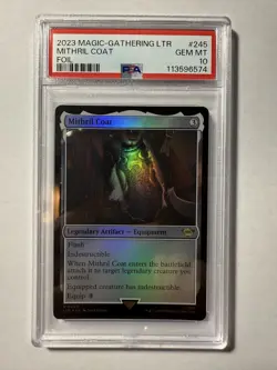 Mithril Coat FOIL MTG LTR (Lord of the Rings) PSA 10 GEM MINT - Image 2
