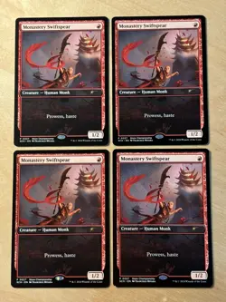 MTG Magic the Gathering 1x Monastery Swiftspear Store Championship Promo NM - Image 1