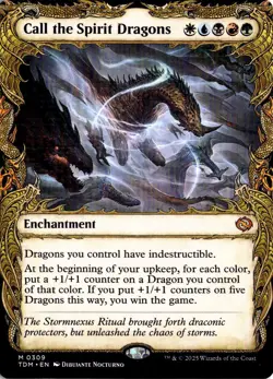 Call the Spirit Dragons (Showcase) M Tarkir: Dragonstorm 309 NM - Image 1