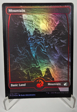 MTG FOIL Mountain 274 Full Art - Innistrad: Midnight Hunt - Image 1