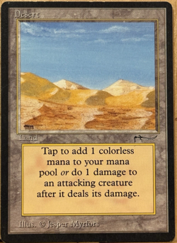 LIMITED EDITION Arabian Nights Vintage MtG Desert Unplayed EX/NM - Image 1