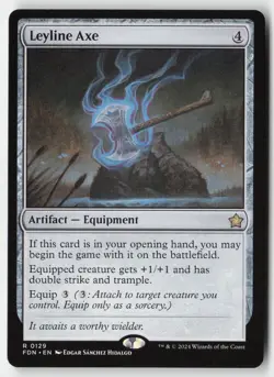 MTG - Leyline Axe R Foundations 129 LP-NM - Image 1