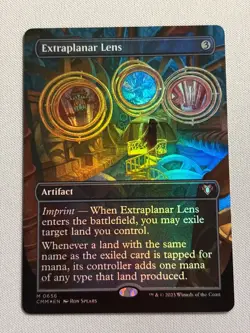 Extraplanar Lens - Borderless FOIL - Commander Masters -MTG NM - Image 1