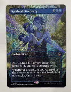 Kindred Discovery Confetti Foil Wilds Of Eldraine Enchanting Tales NM MTG - Image 1