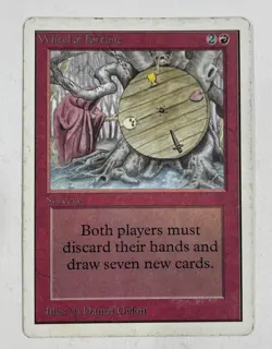 Wheel Of Fortune Unlimited HP Heavy Play MTG Magic The Gathering - Image 1