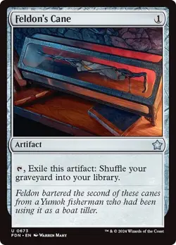 FELDON'S CANE x4 mtg NM-M Foundations 4 Unc - Image 1