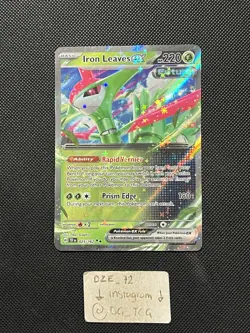 Pokemon Temporal Forces - Iron Leaves Ex - 025/162 - Full Art - M/NM - Image 1