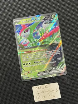 Pokemon Temporal Forces - Iron Leaves Ex - 025/162 - Full Art - M/NM - Image 3
