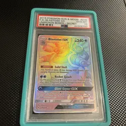 Pokemon Blastoise GX 218/214 Unbroken Bonds Full Art Secret Rainbow PSA 10 - Image 5