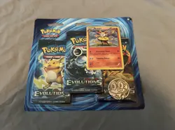 Pokemon XY Evolutions 3 Pack Blister Pack Factory Sealed - Image 1