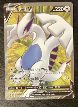 Lugia V - 185/195 - Pokemon Silver Tempest Sword & Shield Full Art Card NM - Image 1