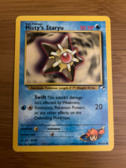 Pokemon TCG Gym Heroes Misty's Staryu Common 90/132 - Image 1