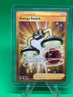 Energy Switch 212/195 - Silver Tempest Gold Secret Rare Pokemon TCG NM - Image 1
