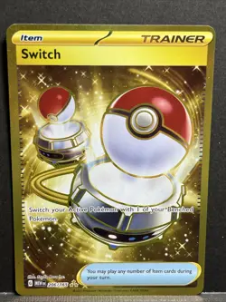 Switch - 206/165 - Scarlet & Violet 151 - Pokemon TCG - - Gold Secret Rare - Image 1
