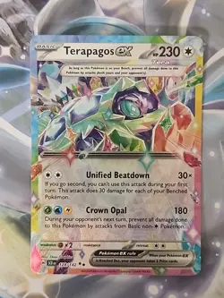 Terapagos ex 128/142 Pokemon Sv07: Stellar Crown Holo Double Rare - Image 1