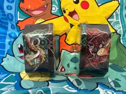 Pokemon TCG: Paldean Fates Tin Set of 2 (Iron Treads EX & Great Tusk EX) - Image 2
