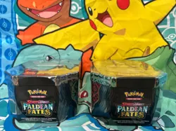 Pokemon TCG: Paldean Fates Tin Set of 2 (Iron Treads EX & Great Tusk EX) - Image 4