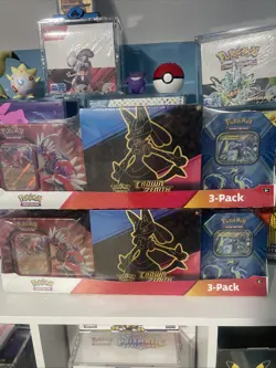 Pokemon Crown Zenith Cosco 3 Pack Elite Trainer Box Factory Sealed Set Of 2 - Image 1