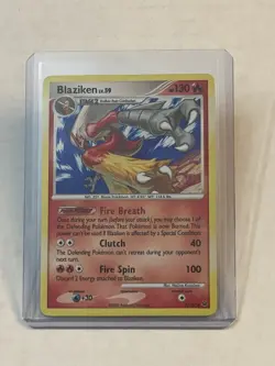 Pokemon TCG Blaziken lv.59 3/127 Platinum Base Set Holo Rare 2009 - Image 1