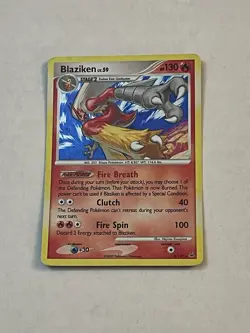 Pokemon TCG Blaziken lv.59 3/127 Platinum Base Set Holo Rare 2009 - Image 3