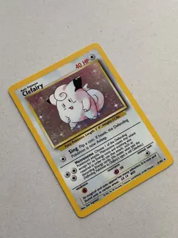 Clefairy 5/102 Holo Base Set, WOTC Pokemon Vintage 1999 - LP/MP - Image 3