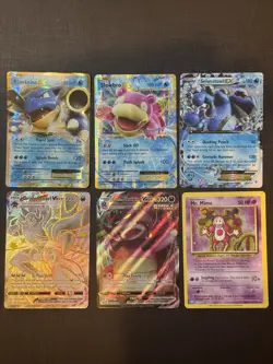 Pokemon TCG (Lot Of 6) Blastoise Slowbro Slowking Mr Mime Seismitoad Grimmsnarl - Image 1