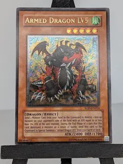 Armed Dragon LV5 Ultimate Rare SOD-EN014 Soul of the Duelist Unlimited - Image 2
