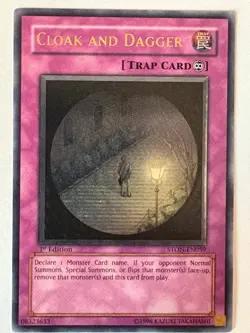 YUGIOH- Cloak and Dagger - STON-EN059 - ULTIMATE RARE - 1st Edition - Image 1