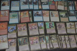MTG 100x apocalypse planeshift green gold border magic card lot MP - Image 2