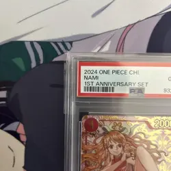 One Piece Card Nami PSA10 China 1st Anniversary Serial Red Nami Rare - Image 2