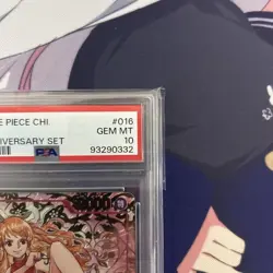 One Piece Card Nami PSA10 China 1st Anniversary Serial Red Nami Rare - Image 3
