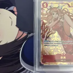 One Piece Card Nami PSA10 China 1st Anniversary Serial Red Nami Rare - Image 4