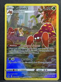Pokemon Parasect Trainer Gallery Holo Ultra Rare Card TG01/TG30 Lost Origin NM - Image 1
