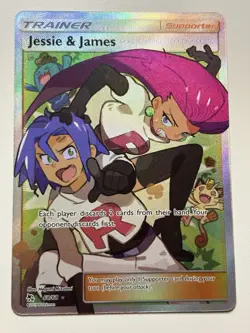 Jesse And James Full Art Trainer Card 68/68 Pokemon TCG Hidden Fates NM - Image 1